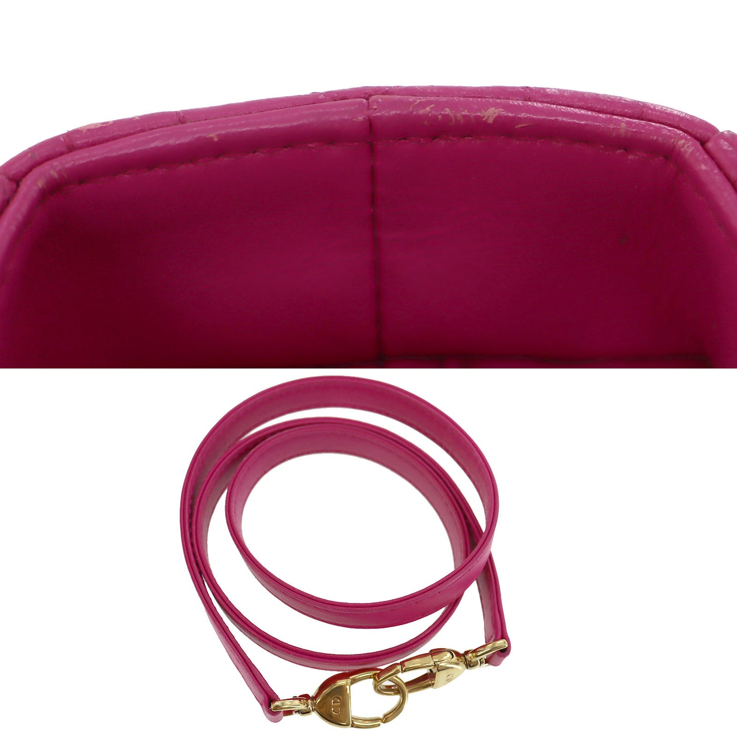 Christian Dior Lady Dior HandBag Shoulder Bag Pink #BM950