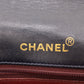 CHANEL Diana Matelasse 22 Used Shoulder Bag Navy Lambskin Vintage #CP684