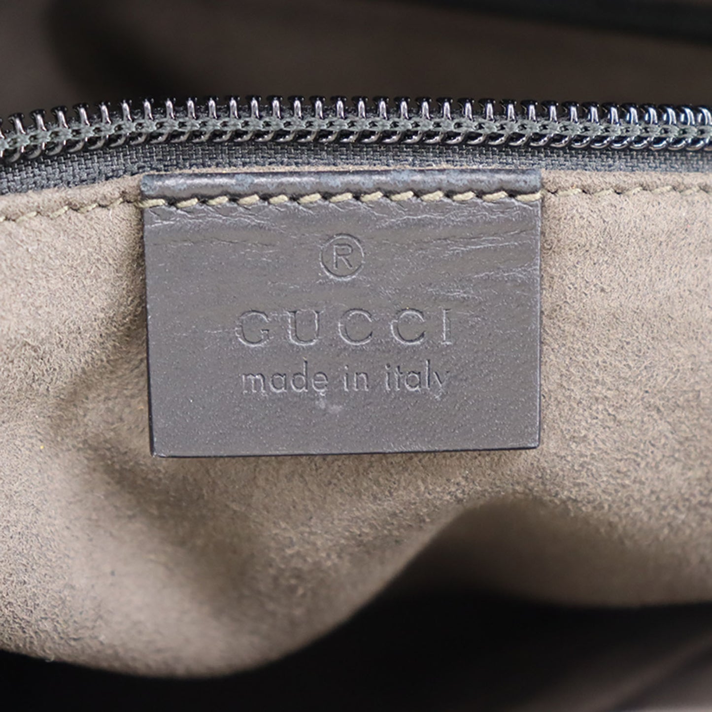 GUCCI Guccissima Shoulder Bag Black Leather #AH620