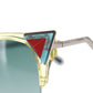 FENDI Sunglasses Clear Light Blue Turquoise Eye Wear #AH547