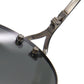 Cartier Rimless Sunglasses Silver Black Eye Wear 135 #AH553