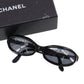 CHANEL CC Logos Sunglasses Plastic Black Eye Wear #CS692