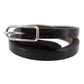 HERMES Api 3 Belt Leather Bracelet Paris Black #AG709