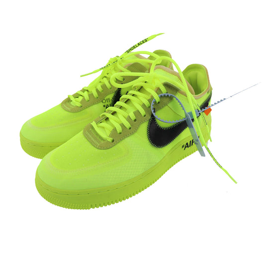 Nike Air Force 1 Low Lace Up Shoes Sneakers Volt Size 10 Fluorescent Green AE997