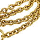 CHANEL CC Logos Gold Plated Big Chain Necklace #AH21