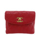 CHANEL Bicolore Bum Bag Red Leather Lambskin #CD921