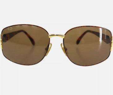 GUCCI Used Sunglasses Brown Gold Eye Wear 59□16 GG2266/N/S #EA474 S