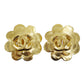 CHANEL CC Logos Earrings 96 P Clip-On Gold #CJ731