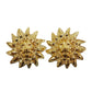 CHANEL Lion Motif Earrings 24 92 Gold Clip-On #CD564