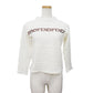 FENDI Used Logos Top White Cotton Spandex Size 24 #AG825