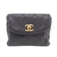 CHANEL Bum Bag Matelasse Lambskin Leather Belt Bag Black #EC582