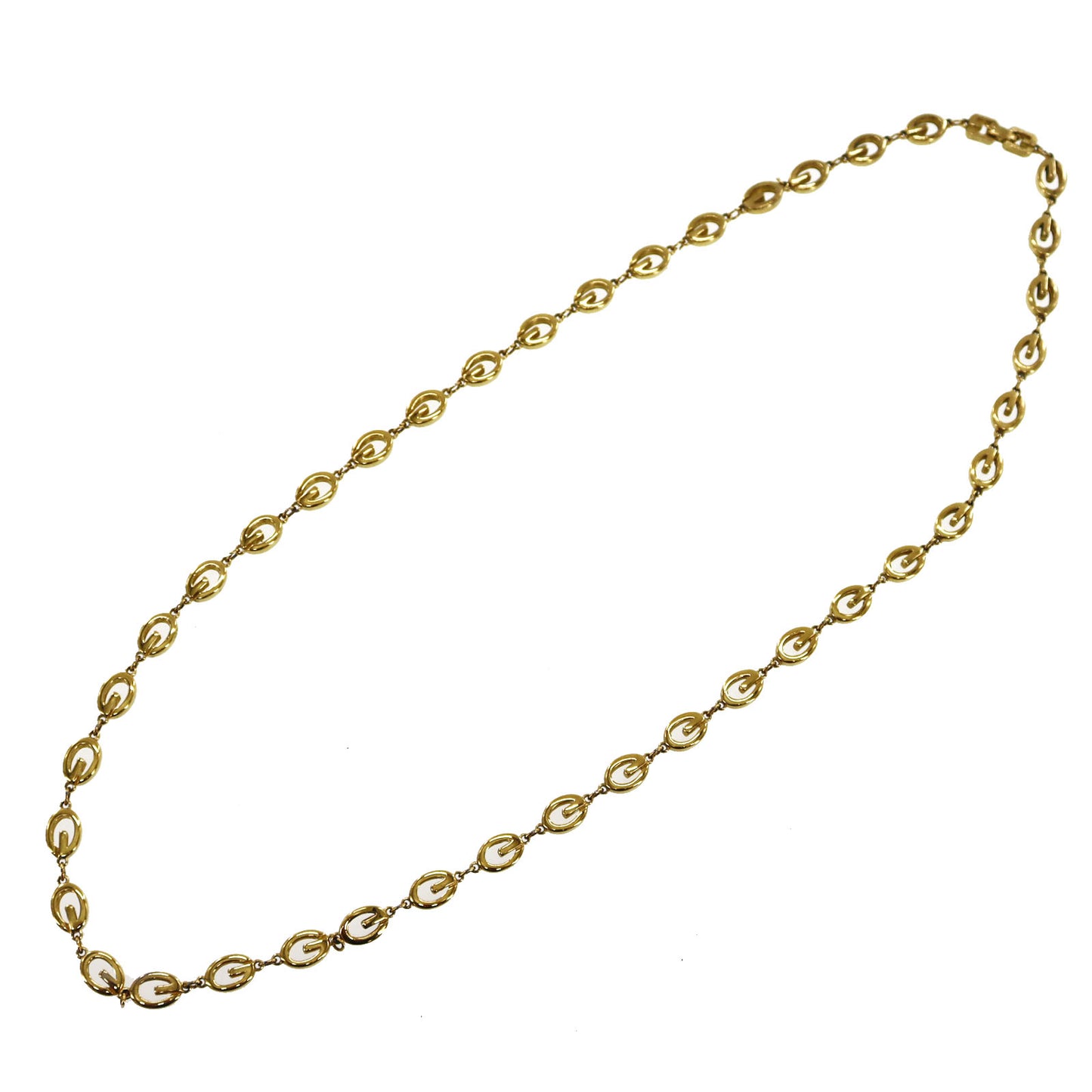 GIVENCHY G Logos Gold Necklace Gold-Plated Accessories #BO689
