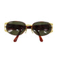 FENDI Sunglasses Black Brown Eye Wear #CO59