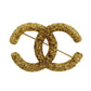 CHANEL CC Logos Pin Brooch Gold Plated 93 A #CN899