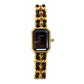 CHANEL Premiere Discontinued Wristwatches XL Gold Black Quartz #CN90