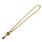 CHANEL CC Logos Chain Necklace Gold 94A #AH23