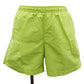 HERMES Logos Swim Pants Neon Yellow Nylon Size L #AG688