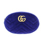 GUCCI GG Marmont Funny Pack Belt Bag Blue Velor #AH709