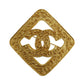 CHANEL CC Logos Rhombus Pin Brooch Gold Plated 94 A #CG178