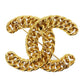 CHANEL CC Logos Pin Brooch Gold Plated #CG338
