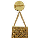 CHANEL Medallion Swing Bag Pin Brooch Gold Plated 2 5 #CD698