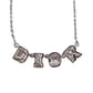 Christian Dior Rhinestone Necklace Silver #CP131
