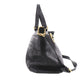 GUCCI Logos 2Way Shoulder Handbag Leather Black #BH637
