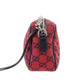 GUCCI GG Marmont Chain Shoulder Bag Red Canvas #CT79