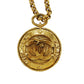 CHANEL CC Logos Circle Gold Plated Chain 28 Necklace #AG176
