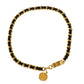 CHANEL CC Logos Chain Belt Black Gold #AH392