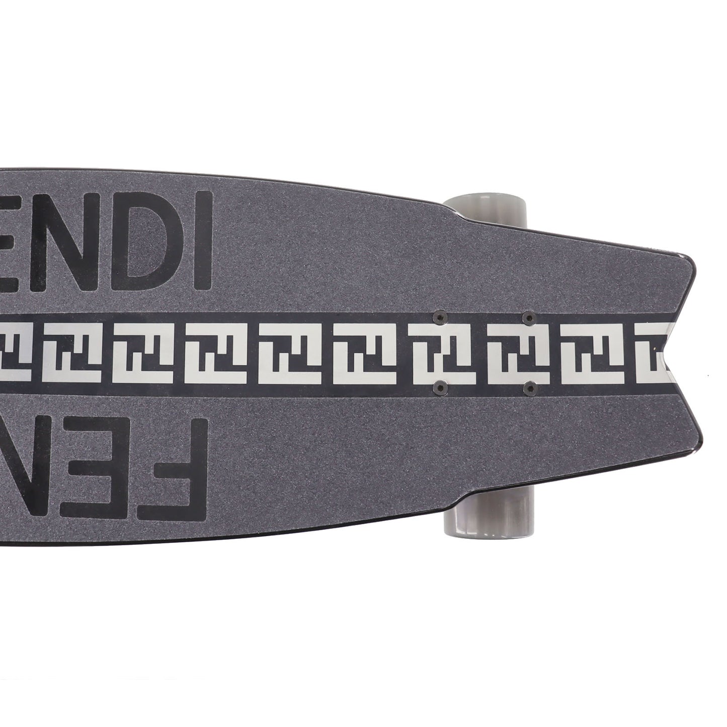 FENDI Skateboard Deck Street Black Zucca Logos #CR730