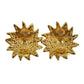 CHANEL Lion Motif Earrings 24 92 Gold Clip-On #CD564