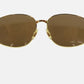 GUCCI Used Sunglasses Brown Gold Eye Wear 59□16 GG2266/N/S #EA474 S