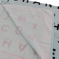 CHANEL CC Logos Large Beach Towel 100% Cotton Pile Light Blue #AH160