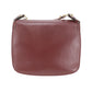 Cartier Must Line Crossbody Shoulder Bag Bordeaux Leather #AH78