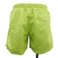 HERMES Logos Swim Pants Neon Yellow Nylon Size L #AG688