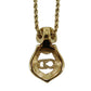 Christian Dior CD Logo Chain Necklace Gold-Plated #BO595