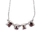 Christian Dior Rhinestone Necklace Silver #CP131