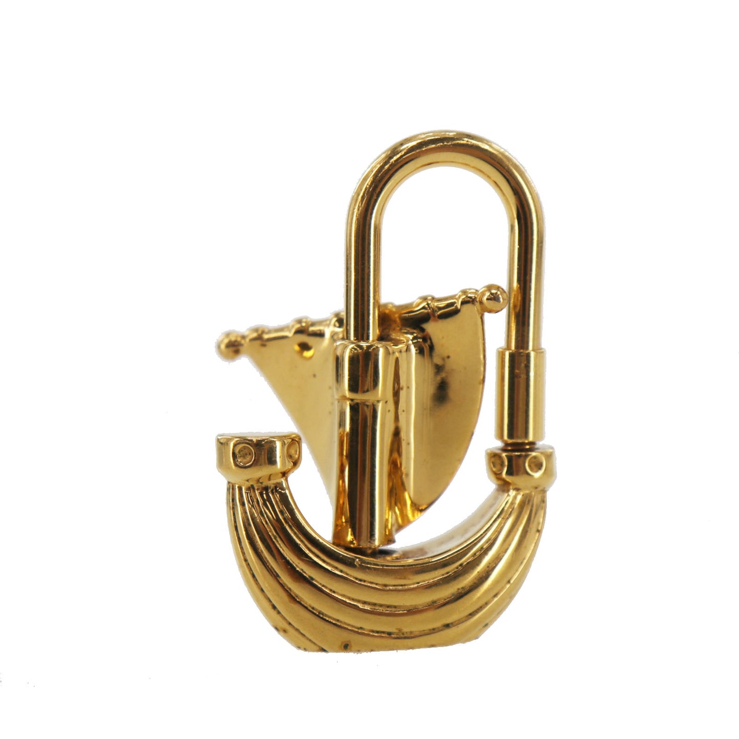 HERMES Cadena Padlock L’ Air de Paris Yacht Gold-Plated #EG986