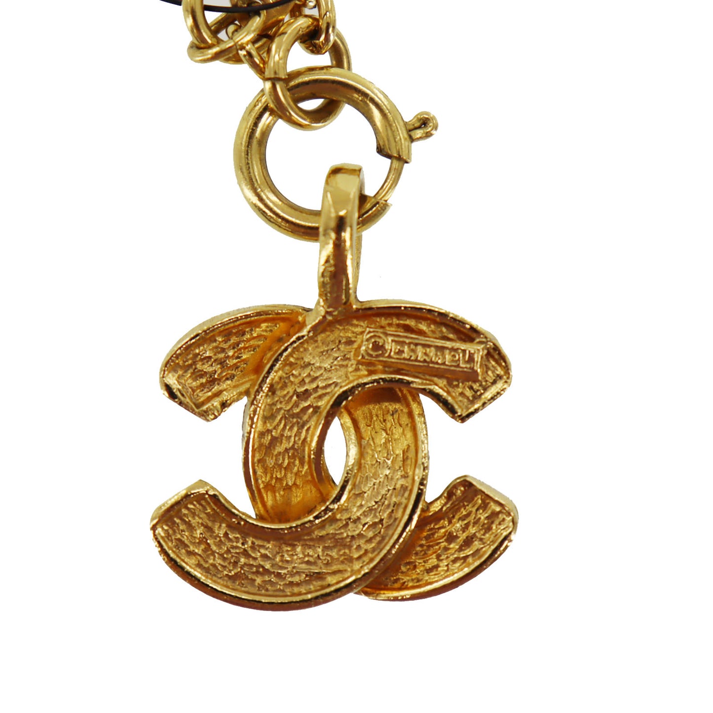 CHANEL CC Logos Gold Plated Chain Used Necklace Vintage #AH669