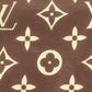 LOUIS VUITTON LV Used Monogram Scarf Brown Beige Vintage #DA814