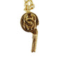 CHANEL CC Logos Whistle Pendant Necklace Gold Plated 95 P #CO88