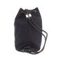 GUCCI GG Canvas Drawstring Shoulder Bag Black #CK114