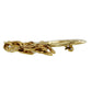 CHANEL Triple CC Logos Pin Brooch Gold Plated 94P #AH584