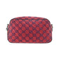 GUCCI GG Marmont Chain Shoulder Bag Red Canvas #CT79