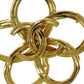 CHANEL CC Flower Pin Brooch Gold Plated 96P #CD808