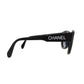 CHANEL Logos Sunglasses Black Eye Wear #CS734