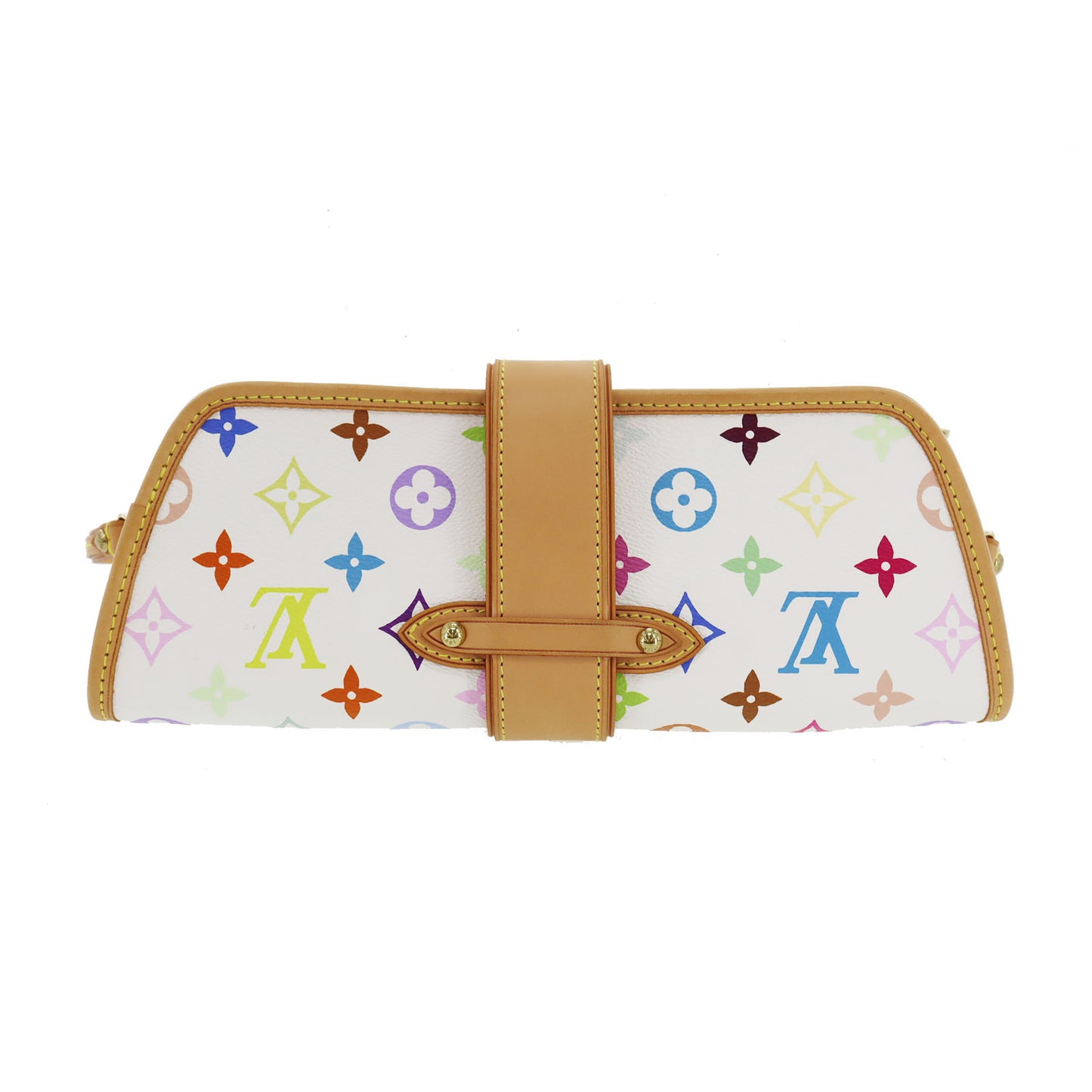 LOUIS VUITTON LV Shirley Shoulder Bag Used Multicolor White M40049 #DA878