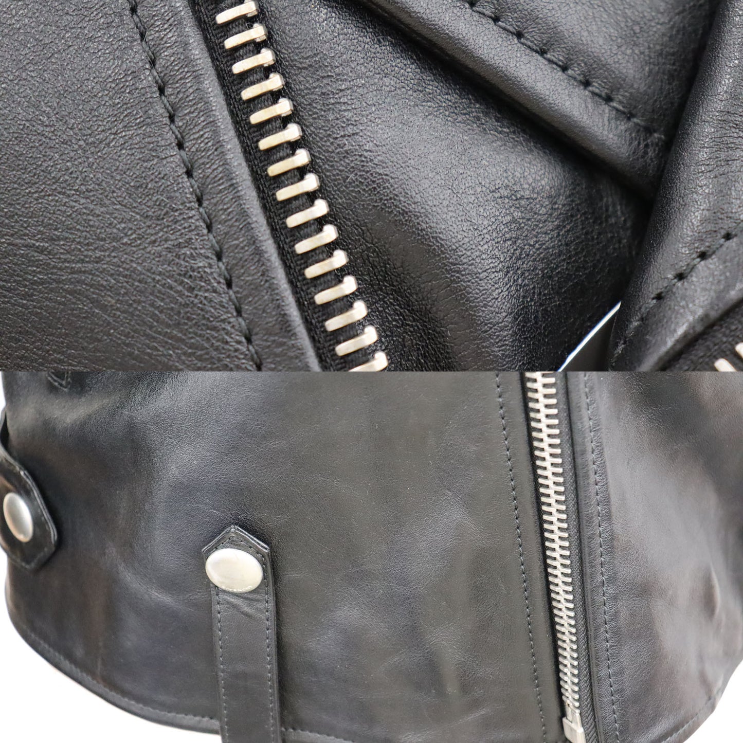 GIVENCHY Printed Back Biker Jacket Italy 48 Black High-quality #AG985
