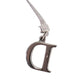 Christian Dior Bow Choker Necklace Silver #EH518